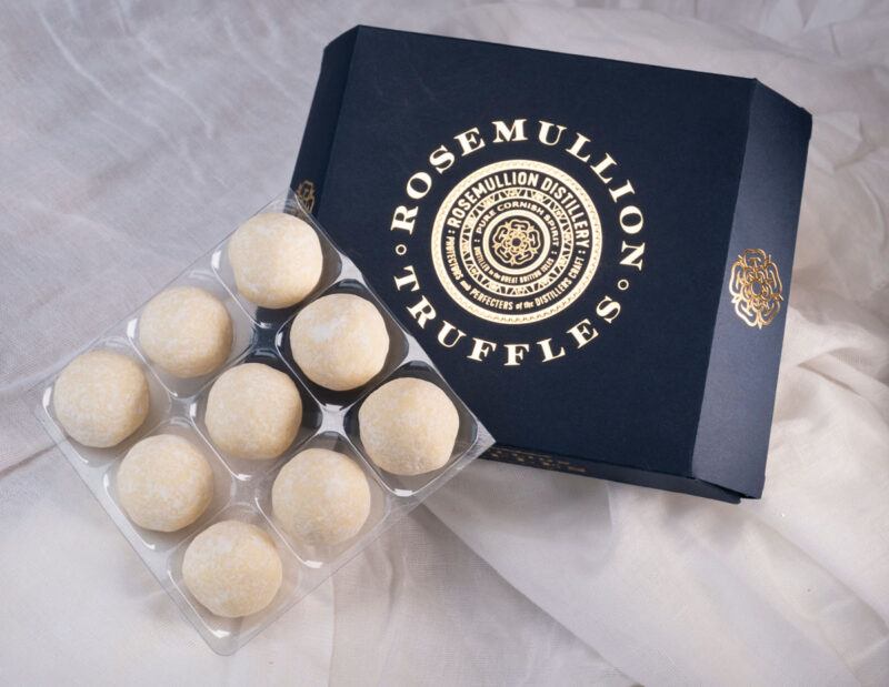 Rosemullion Gin Infused White Chocolate Truffles