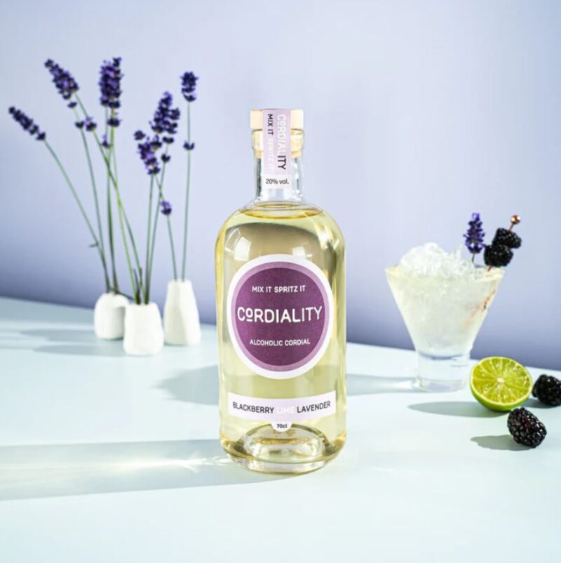 BLACKBERRY, LIME & LAVENDER ALCOHOLIC CORDIAL (70cl)